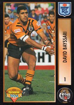 1994 Dynamic Rugby League Series 1 #1 David Bayssari Front